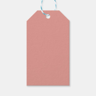 Etiqueta Para Presente Cor simples rosa flamingo pastel