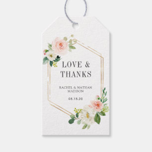 Etiqueta Para Presente Cora o obrigado Dourado do casamento do quadro da