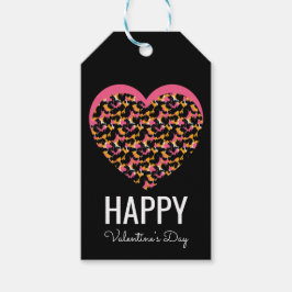 Etiqueta Para Presente Coração do Coração de Impressão de Animais do dia 