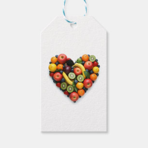 Etiqueta Para Presente Coração fruta