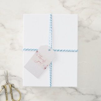 Etiqueta Para Presente Coração Grato: Obrigado por Seu Amor e Suporte