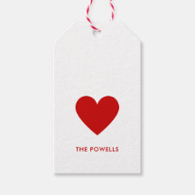 Coração Moderno Vermelho e Branco Pontos Chic Pers