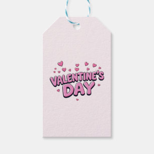 Etiqueta Para Presente Corações Cor-de-Rosa Feliz dia de os namorados Ele