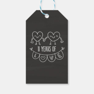 Etiqueta Para Presente Corações de Gift Chalk de 11
