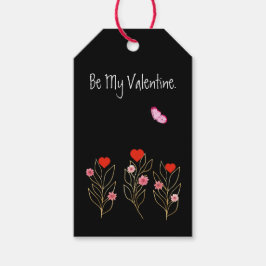 Etiqueta Para Presente Corações E Flores