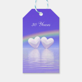 Etiqueta Para Presente Corações Pérola do 30