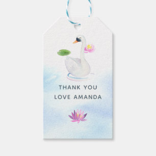 Etiqueta Para Presente Cores d'água do Cisne