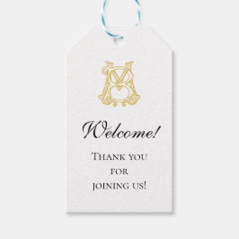 Etiqueta Para Presente CORES EDITÁVEIS BM Monograma MB Logótipo