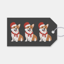 Corgi de Natal Rico Carvão Elegante Divertido