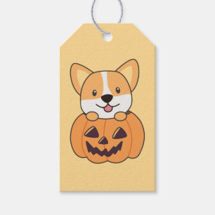 Etiqueta Para Presente Corgi Em Cachorros De Pumpkin Cute Feliz Presente