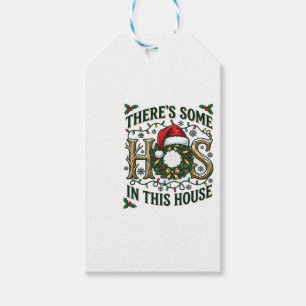 Etiqueta Para Presente Coroa de Natal da Casa Hos Chapéu de Papai Noel Lu