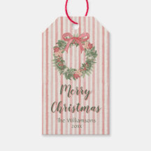 Coroa de Natal Rosa Personalizada