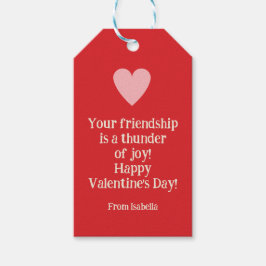 Etiqueta Para Presente Corpo e coração de relâmpago personalizados