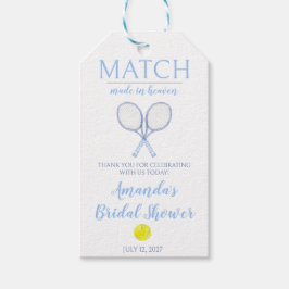 Etiqueta Para Presente Correspondência feita no céu, Chá de panela Tênis