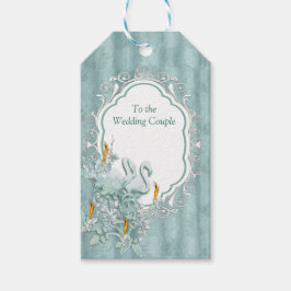 Etiqueta Para Presente Cortinas de seda verde-salva e flores flamingos