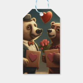 Etiqueta Para Presente costume de desenho animado de namorados