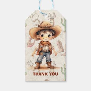 Etiqueta Para Presente Cowboy 5 Birthday Bash