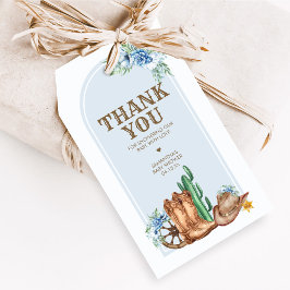 Etiqueta Para Presente Cowboy Baby Shower Favor Tags