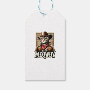 Etiqueta Para Presente Cowboy parvoíce de gato miúdo miúdo miúdos miúdos 