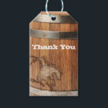 Etiqueta Para Presente Cowboy Western Rodeo Wooden Barrel Partido Favorit<br><div class="desc">Personalize com qualquer texto desejado.</div>