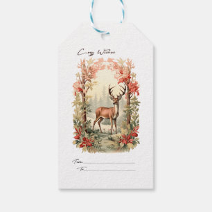 Etiqueta Para Presente Cozy Deseja Deer