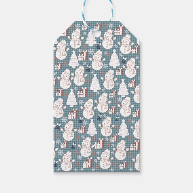 Etiqueta Para Presente Cozy Whimsical Holiday  (Frente)