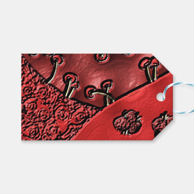 Etiqueta Para Presente Cranberry Bazaar  (Frente (horizontal))