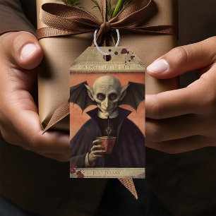 Etiqueta Para Presente Creepy Dracula Halloween Favor
