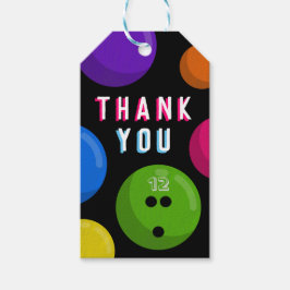 Etiqueta Para Presente Crianças Boliche Festa de aniversário Obrigado Mar