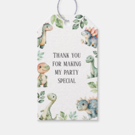 Etiqueta Para Presente Crianças Dinossauro Bonito Era Festa de aniversári