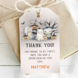 Etiqueta Para Presente Crianças Spooktaculares Aniversário de Halloween