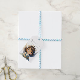 Etiqueta Para Presente Crie seu próprio Anjo de Natal da Brunette Girl