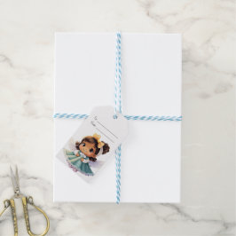 Etiqueta Para Presente Crie Seu Próprio Anjo de Natal Latino Fofo