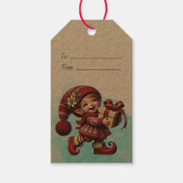 Etiqueta Para Presente Crie Seu Próprio Feliz Papai Noel Vintage de Natal