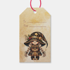 Etiqueta Para Presente Crie Seu Próprio Gnome de Natal Mágico e Fofo