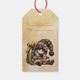 Etiqueta Para Presente Crie Seu Próprio Saco de Presente Mágico de Gnome 