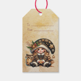 Etiqueta Para Presente Crie Seus Próprios Biscoitos Mágicos de Gnome de N