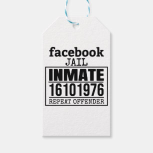 Etiqueta Para Presente Criminoso Revogador de Prisão no Facebook