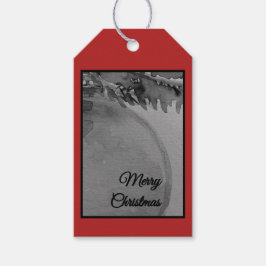 Etiqueta Para Presente Crimson Ornament Christmas – Elegant Holiday