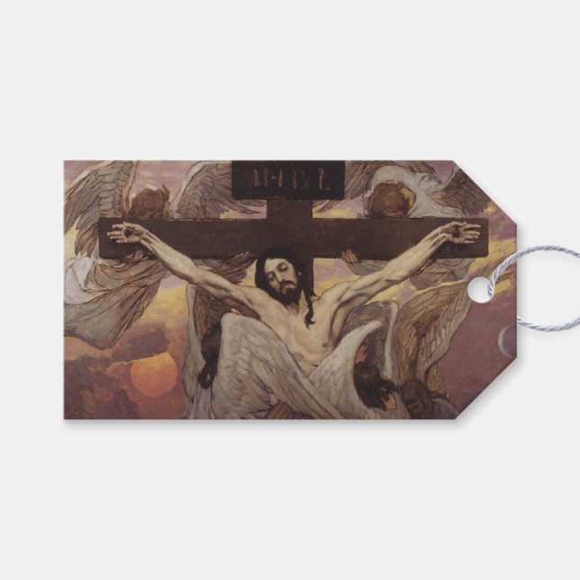 Etiqueta Para Presente Cristo Crucificado (Frente (horizontal))