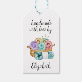 Etiqueta Para Presente Crochet Feito à Mão Com Amor