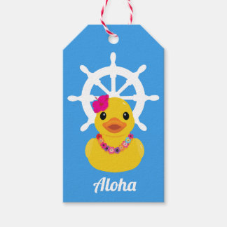 Etiqueta Para Presente Cruzeiro Havaiano Aloha Caça ao Pato Patozinho Pat