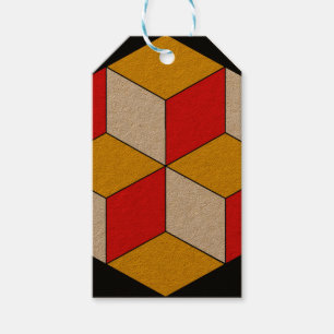Etiqueta Para Presente Cubos 3d