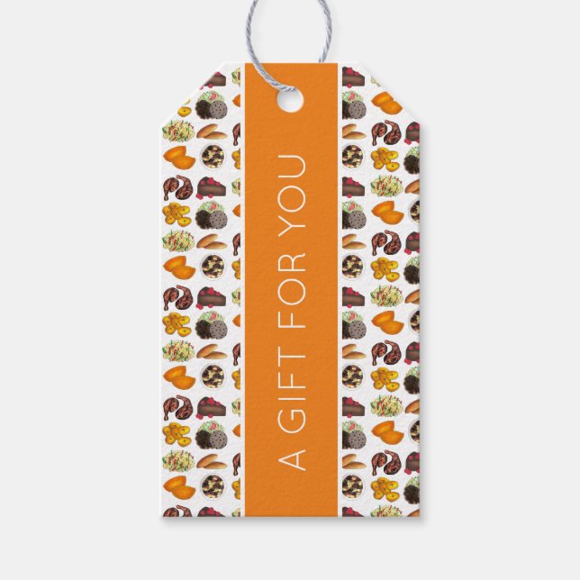 Etiqueta Para Presente Cuisine Cozinhar da Ilha Caribe Jamaicana (Frente)