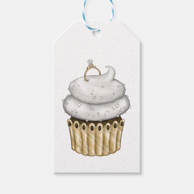 Etiqueta Para Presente Cupcake Noivado doce (Frente)
