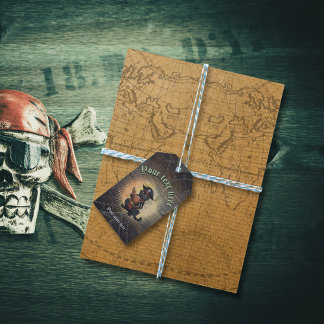 Etiqueta Para Presente Curioso gato pirata decifra mistérios antigos