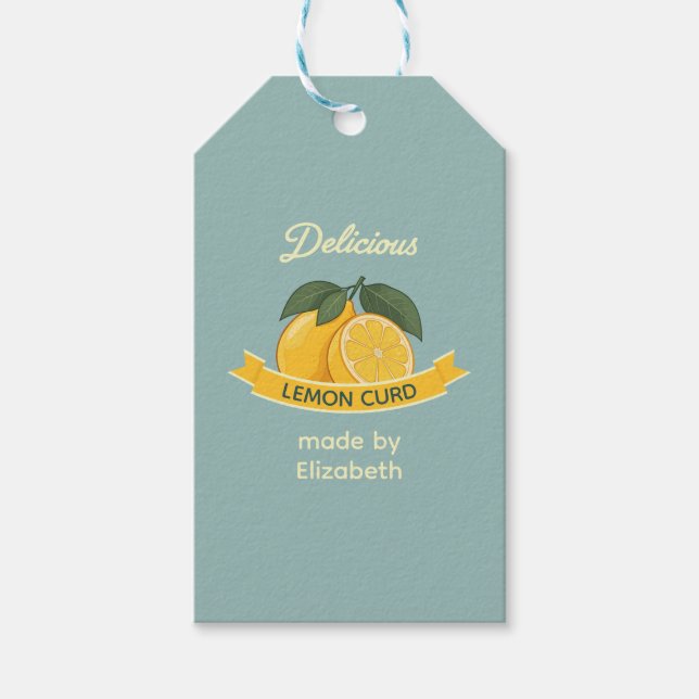 Etiqueta Para Presente Curva de Limão (Frente)