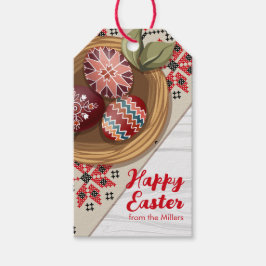 Etiqueta Para Presente Custom Easter Egg Favor Tag with Family Name