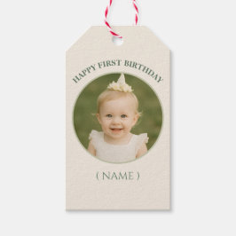 Etiqueta Para Presente Custom Photo Birthday Sticker- Personal Invitation