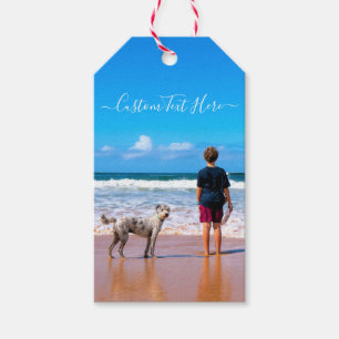 Etiqueta Para Presente Custom Photo Text Gift Tags Your Pets Photos Gift